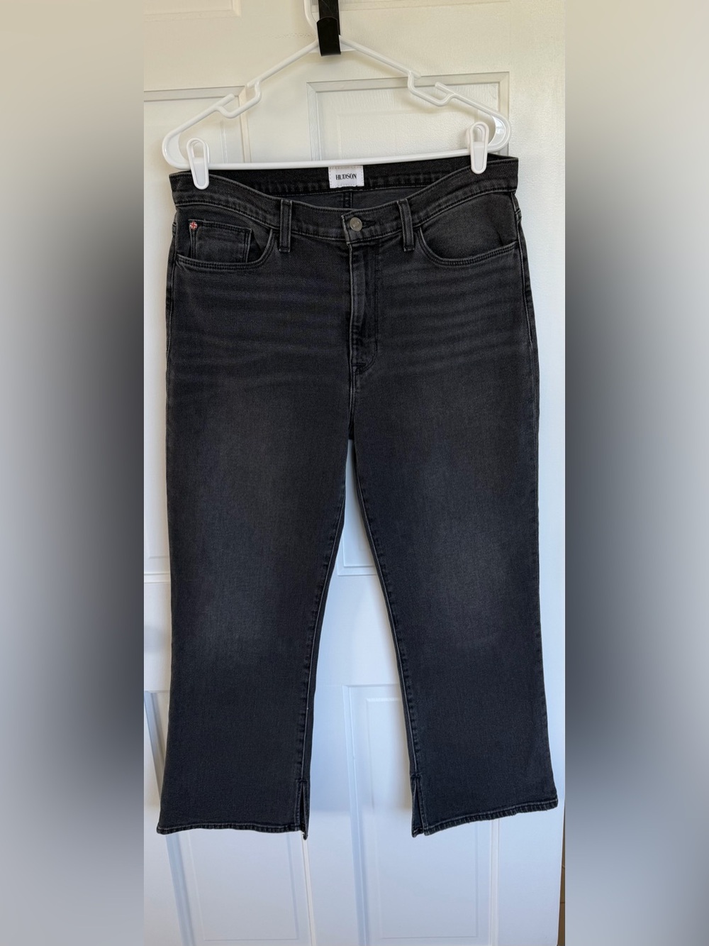 Hudson Blair High Rise Bootcut Crop‎ Jeans Gray Wash Size 32